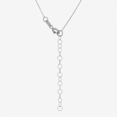 DiamonArt® Womens 1/5 CT. T.W. White Cubic Zirconia Sterling Silver Pendant Necklace