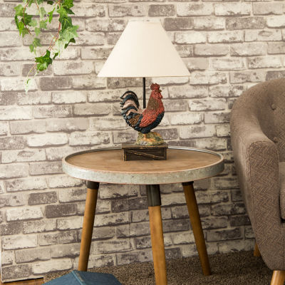 Glitzhome Rooster Table Lamp