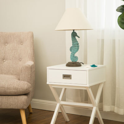 Glitzhome Seahorse Table Lamp