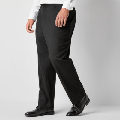 Circumstance Mens Big and Tall Stretch Fabric Classic Fit Flat Front Suit Pants