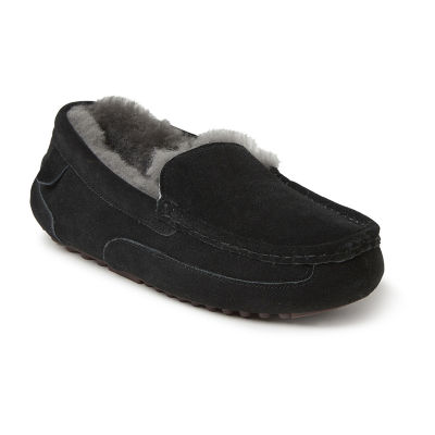 Fireside by Dearfoams Shearling Mens Moccasin Slippers