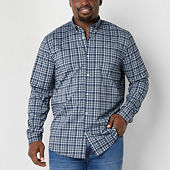 St. John's Bay Big and Tall Mens Classic Fit Long Sleeve Flannel