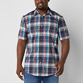 Long Sleeve 5XLT Big & Tall Casual Button-Down Shirts for Men