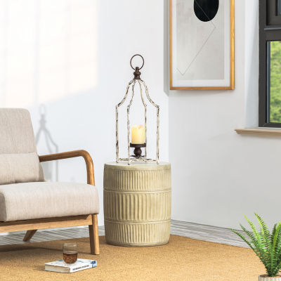 Glitzhome Large Farmhouse Metal Decorative Lantern