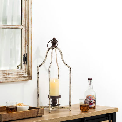 Glitzhome Large Farmhouse Metal Decorative Lantern