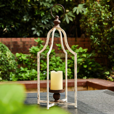 Glitzhome Large Farmhouse Metal Decorative Lantern