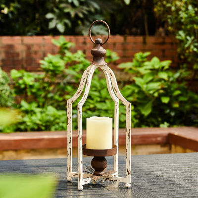 Glitzhome Small Farmhouse Metal Decorative Lantern