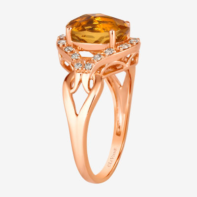 Le Vian® Ring featuring 2 3/8 cts. Cinnamon Citrine®, 1/5 Nude Diamonds™  set 14K Strawberry Gold®