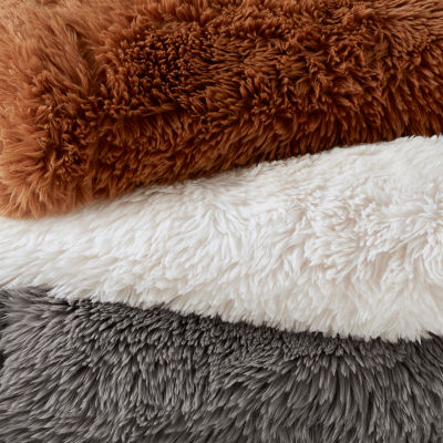 Madison Park Amaya Faux Fur Washable Midweight Throw