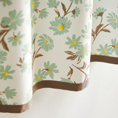 Martha Stewart Daisy 3-pc. Rod Pocket Kitchen Curtain Window Set