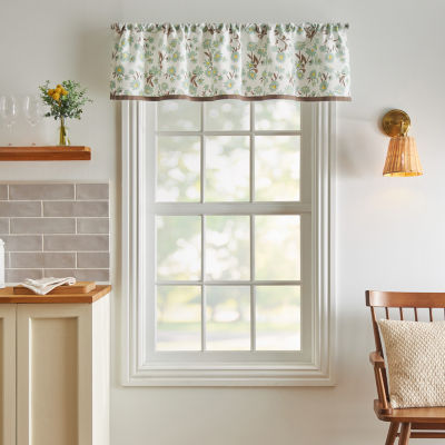 Martha Stewart Daisy 3-pc. Rod Pocket Window Tiers