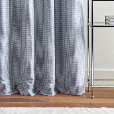 Martha Stewart Rivington Jacquard Light-Filtering Grommet Top Set of 2 Curtain Panel