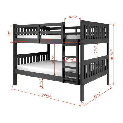 Austin Mission Full over Full Bunk Bed