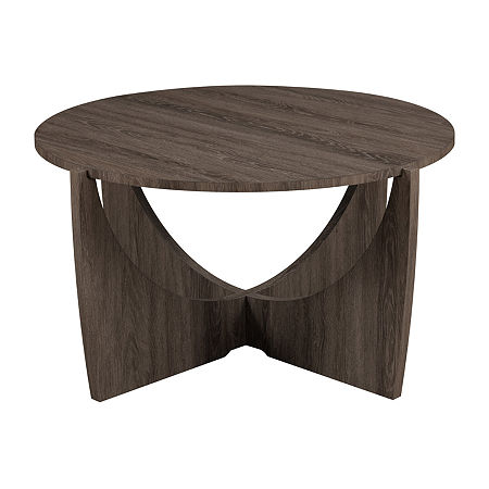 35 Crossed Arch Base Coffee Table, One Size, Gray