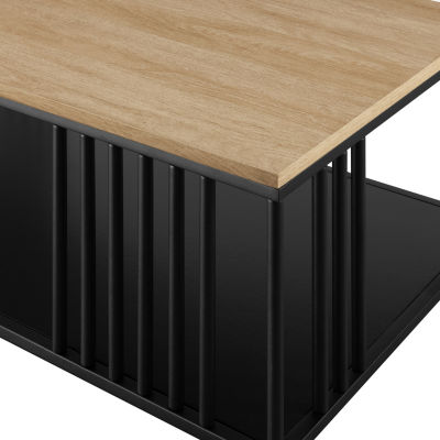 Minimalist Metal Slatted Coffee Table