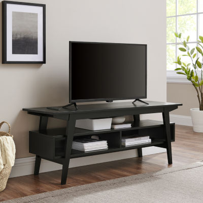 Japandi Cable Management System Tv Stand