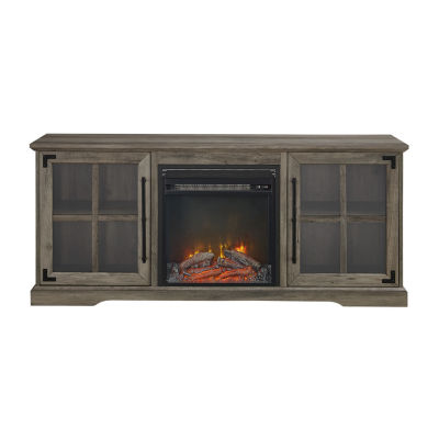 2 Door Fireplace Console