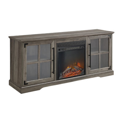 2 Door Fireplace Console