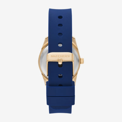 Skechers Womens Blue 5-pc. Watch Boxed Set Sr9114