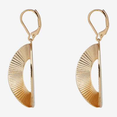 Worthington Gold Tone Womens Drop Earrings