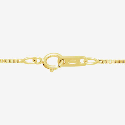 Womens 1/4 CT. T.W. Lab Grown White Diamond 10K Gold 18 Inch Pendant Necklace