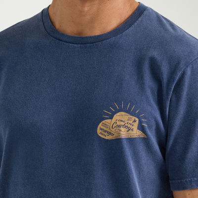 Wrangler Mens Crew Neck Short Sleeve Regular Fit Graphic T-Shirt