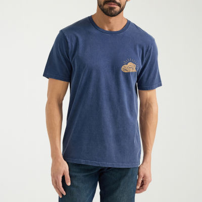 Wrangler Mens Crew Neck Short Sleeve Regular Fit Graphic T-Shirt