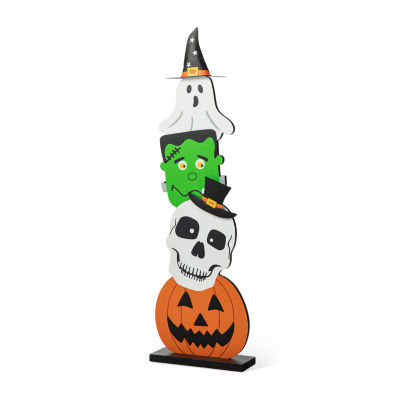 Glitzhome 36in Wooden Porch Decor Halloween Porch Sign