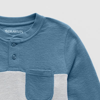 Thereabouts Little & Big Kid Boys Long Sleeve Regular Fit Henley Shirt