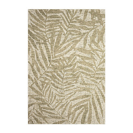 Liora Manne Savannah Floral Hand Tufted Rectangular Area Rug, One Size, Green