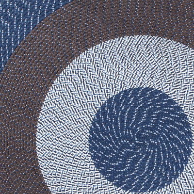 Better Trends Country Stripe Braided 4' X 6'  Oval Area Rug