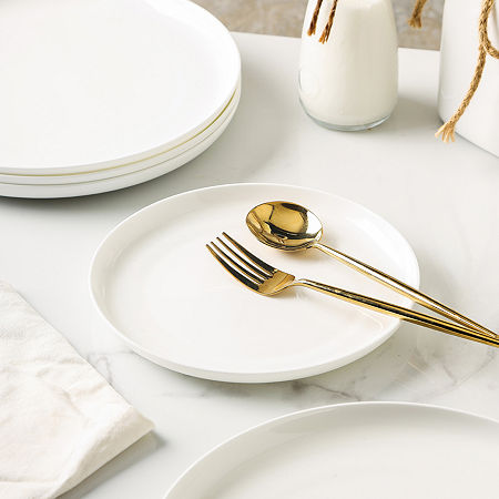 Stone + Lain Gabrielle 24-pc. Bone China Dinnerware Set, One Size, White