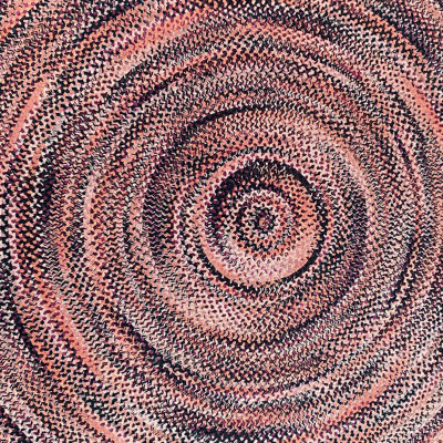 Better Trends Ombre Chenille Stripe Braided 3' X 5' Oval Accent Rug