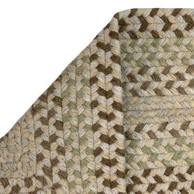 Better Trends Woodbridge Stripe Braided 7'4" X 9'4" Oval Area Rug