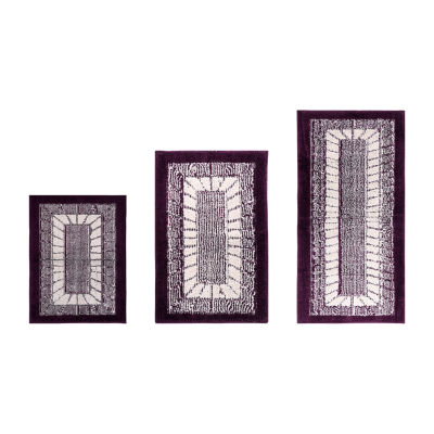 Better Trends Radiance Geometric 3 Pc Rectangular Rug Set