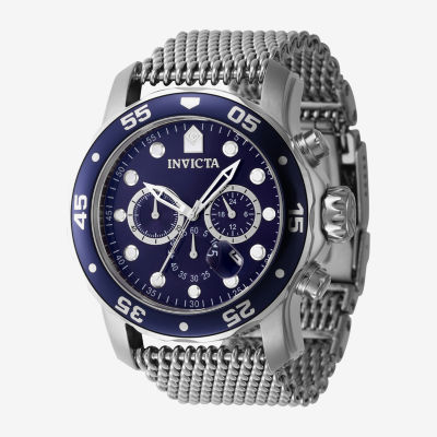 Invicta Pro Diver Mens Silver Tone Stainless Steel Bracelet Watch 47237
