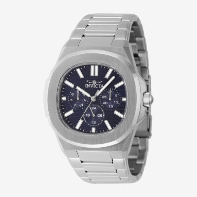 Invicta Speedway Mens Silver Tone Stainless Steel Bracelet Watch