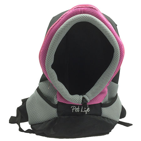 The Pet Life On-The-Go Supreme Travel Bark-Pack Backpack Pet Carrier, One Size, Pink