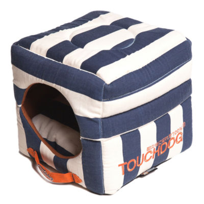The Pet Life Touchdog PoloStriped Convertible and Reversible Squared 2