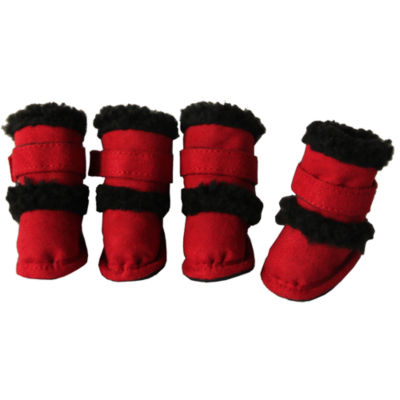 The Pet Life Faux Shearling "Duggz" Pet Shoes