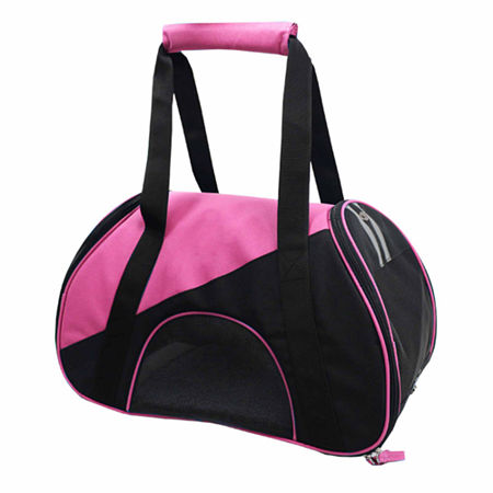 The Pet Life Airline Approved Zip-N-Go Contoured Pet Carrier, One Size, Pink