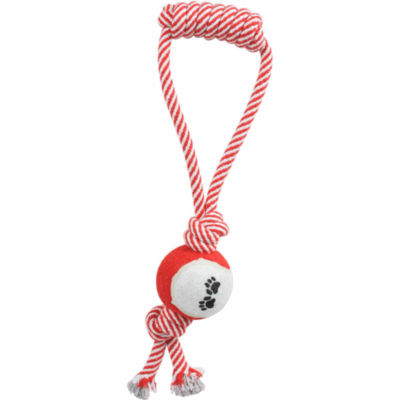 The Pet Life Pull Away' Rope And Tennis Ball