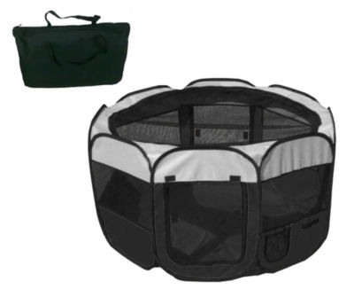 The Pet Life All-Terrain' Lightweight Easy FoldingWire-Framed Collapsible Travel Pet Playpen