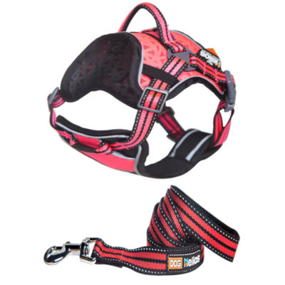The Pet Life Helios Dog Chest Compression Pet Harness and Leash Combo