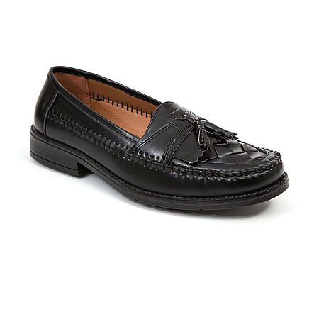 Deer Stags Mens Herman Moc Closed Toe Loafers, 13 Wide, Black