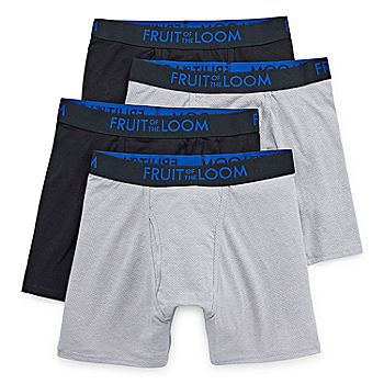 Men's Fruit Of The Loom BW4P469 Breathable Micro-Mesh Briefs - 4 Pack  (Assorted S) 