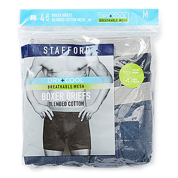 JC Penney Stafford Mens Size 40-42 XL Tighty Whities 6 Full Cut Briefs  Underwear