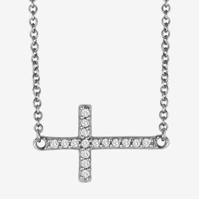 Jcpenney sideways 2025 cross necklace