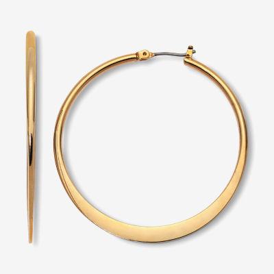 Mixit Flat Edge Hoop Earrings