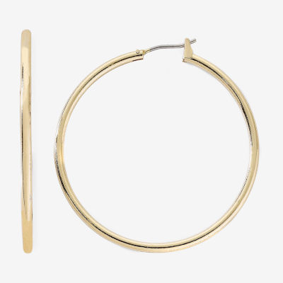 Monet® Gold-Tone Thin Large Hoop Earrings